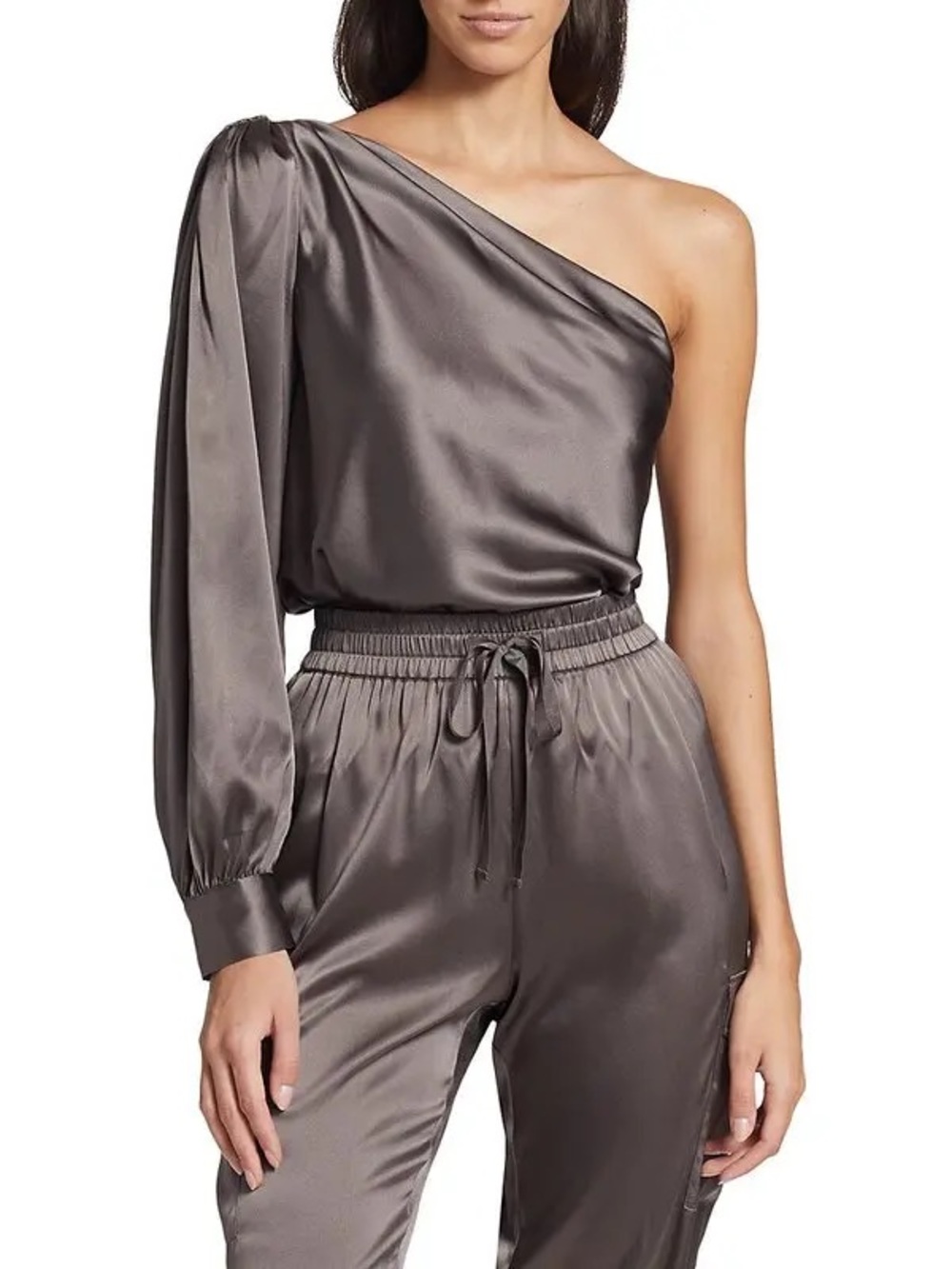 CAMI NYC Violette Bodysuit In Fog size Large XL
